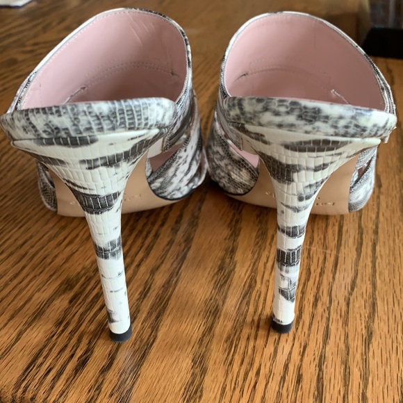Kate Spade Snakeskin Print Mule Heals - Picture 7 of 7